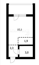 Квартира 17,3 м², студия - изображение 1