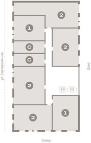 Квартира 57,6 м², 1-комнатная - изображение 2
