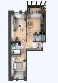 65,3 м², 2-комнатная квартира 8 620 920 ₽ - изображение 41