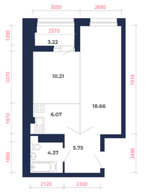 48,3 м², 2-комнатная квартира 5 420 450 ₽ - изображение 43