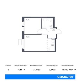 Квартира 35,7 м², 1-комнатная - изображение 1