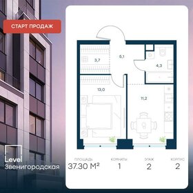 30,4 м², 1-комнатная квартира 12 200 000 ₽ - изображение 83