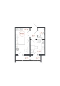 33 м², 1-комнатная квартира 3 100 000 ₽ - изображение 45
