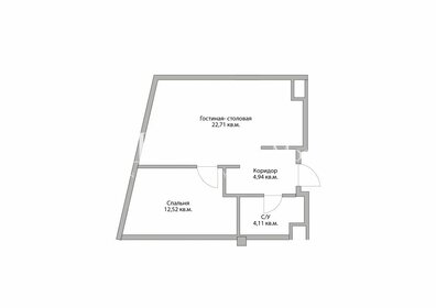 Квартира 45 м², 2-комнатные - изображение 1