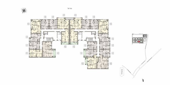 55 м², 2-комнатная квартира 7 300 000 ₽ - изображение 43