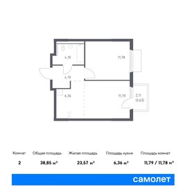 38,9 м², 2-комнатная квартира 6 544 713 ₽ - изображение 24