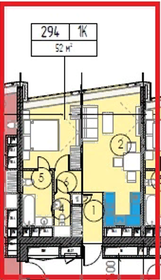 Квартира 52 м², 1-комнатная - изображение 1