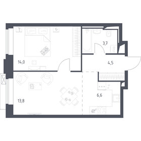 42 м², 1-комнатная квартира 21 000 000 ₽ - изображение 73