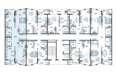 91,8 м², 3-комнатная квартира 11 656 060 ₽ - изображение 37