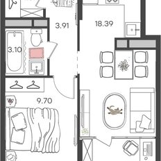 Квартира 36,8 м², 2-комнатная - изображение 2