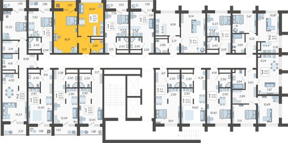 38,1 м², 1-комнатная квартира 15 644 155 ₽ - изображение 2