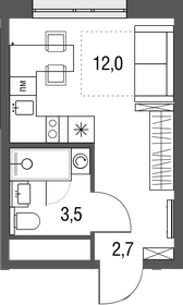 Квартира 18,2 м², студия - изображение 1