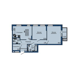 67,2 м², 2-комнатная квартира 12 232 000 ₽ - изображение 20