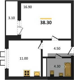 37,8 м², 1-комнатная квартира 5 200 000 ₽ - изображение 39