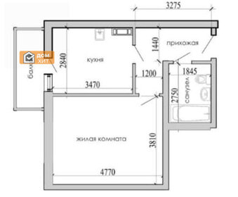 Квартира 40 м², 1-комнатная - изображение 5