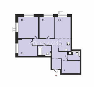 Квартира 86,6 м², 3-комнатная - изображение 1