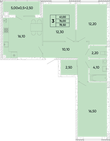 78,5 м², 3-комнатная квартира 8 500 000 ₽ - изображение 21