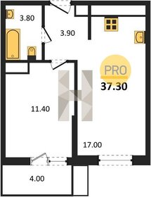 Квартира 37,3 м², 1-комнатная - изображение 1