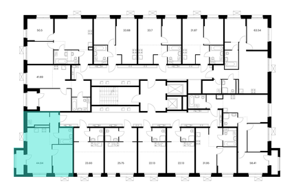 37,4 м², 1-комнатная квартира 6 100 000 ₽ - изображение 52