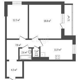 Квартира 60,6 м², 2-комнатная - изображение 2