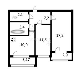 Квартира 56,1 м², 2-комнатная - изображение 1