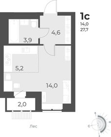 28 м², квартира-студия 4 400 000 ₽ - изображение 19