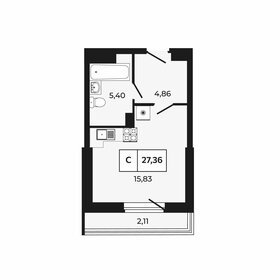16,9 м², квартира-студия 2 599 999 ₽ - изображение 57