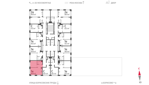 38,1 м², 1-комнатная квартира 11 400 000 ₽ - изображение 92