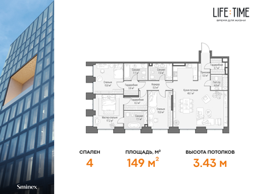 160,1 м², 5-комнатная квартира 83 000 000 ₽ - изображение 91