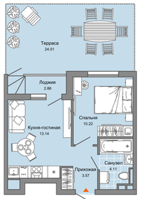 Квартира 40 м², 2-комнатная - изображение 1