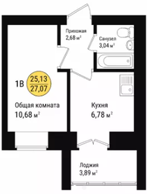 27,1 м², 1-комнатная квартира 2 976 000 ₽ - изображение 84