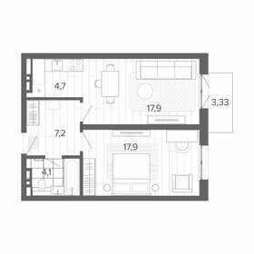 52,6 м², 2-комнатная квартира 8 578 000 ₽ - изображение 10