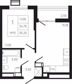 Квартира 37,7 м², 1-комнатная - изображение 1