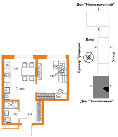 33,2 м², 1-комнатная квартира 4 490 000 ₽ - изображение 101