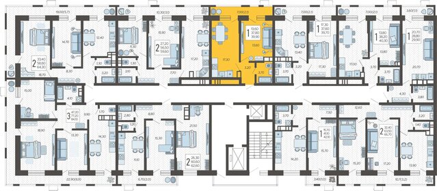 38,2 м², 1-комнатная квартира 7 000 000 ₽ - изображение 65
