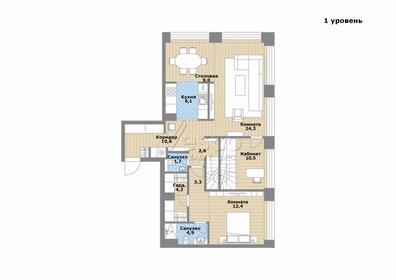 Квартира 165 м², 4-комнатная - изображение 1