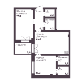 70,9 м², 2-комнатная квартира 9 146 809 ₽ - изображение 31