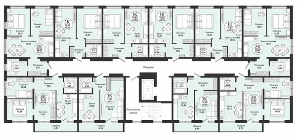 57,6 м², 2-комнатная квартира 5 890 200 ₽ - изображение 11