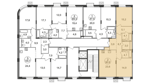42,7 м², 1-комнатная квартира 7 005 429 ₽ - изображение 16