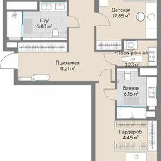 Квартира 98,6 м², 2-комнатная - изображение 3