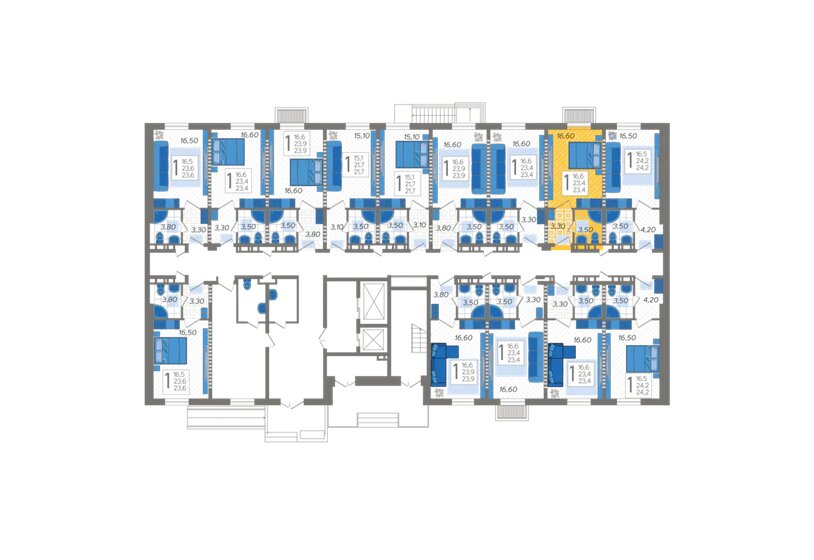 30 м², 1-комнатная квартира 5 500 000 ₽ - изображение 79