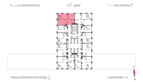 61 м², 2-комнатная квартира 25 000 000 ₽ - изображение 63