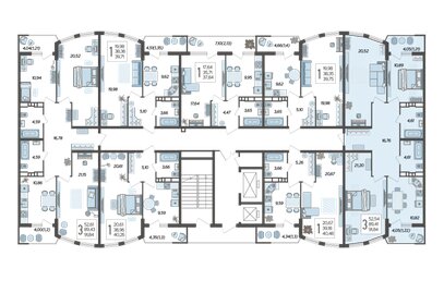 96,3 м², 3-комнатная квартира 10 950 000 ₽ - изображение 98