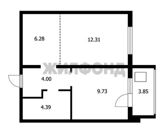 Квартира 36,3 м², 1-комнатная - изображение 1