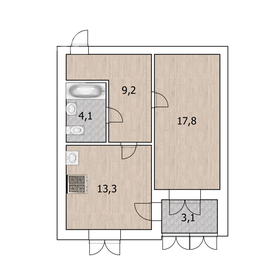 42,5 м², 1-комнатная квартира 6 500 000 ₽ - изображение 73