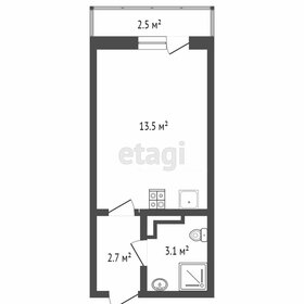 Квартира 23 м², 1-комнатная - изображение 1