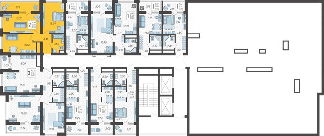 110 м², 2-комнатные апартаменты 22 000 000 ₽ - изображение 182