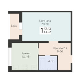 43,3 м², 1-комнатная квартира 5 250 000 ₽ - изображение 31