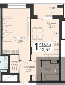 32,7 м², 1-комнатная квартира 4 245 800 ₽ - изображение 8