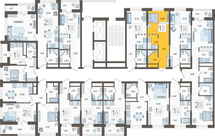 18,3 м², квартира-студия 6 800 000 ₽ - изображение 92